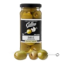 Vista 11 de Collins Gourmet Aceitunas de Queso Azul, Guarnición Premium Rellena de Queso para Cócteles, Martinis, Bloody Marys, Bandejas de Aperitivos