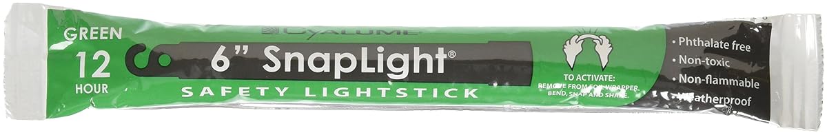Cyalume Snaplight 6'' Green 12 Hr Bulk