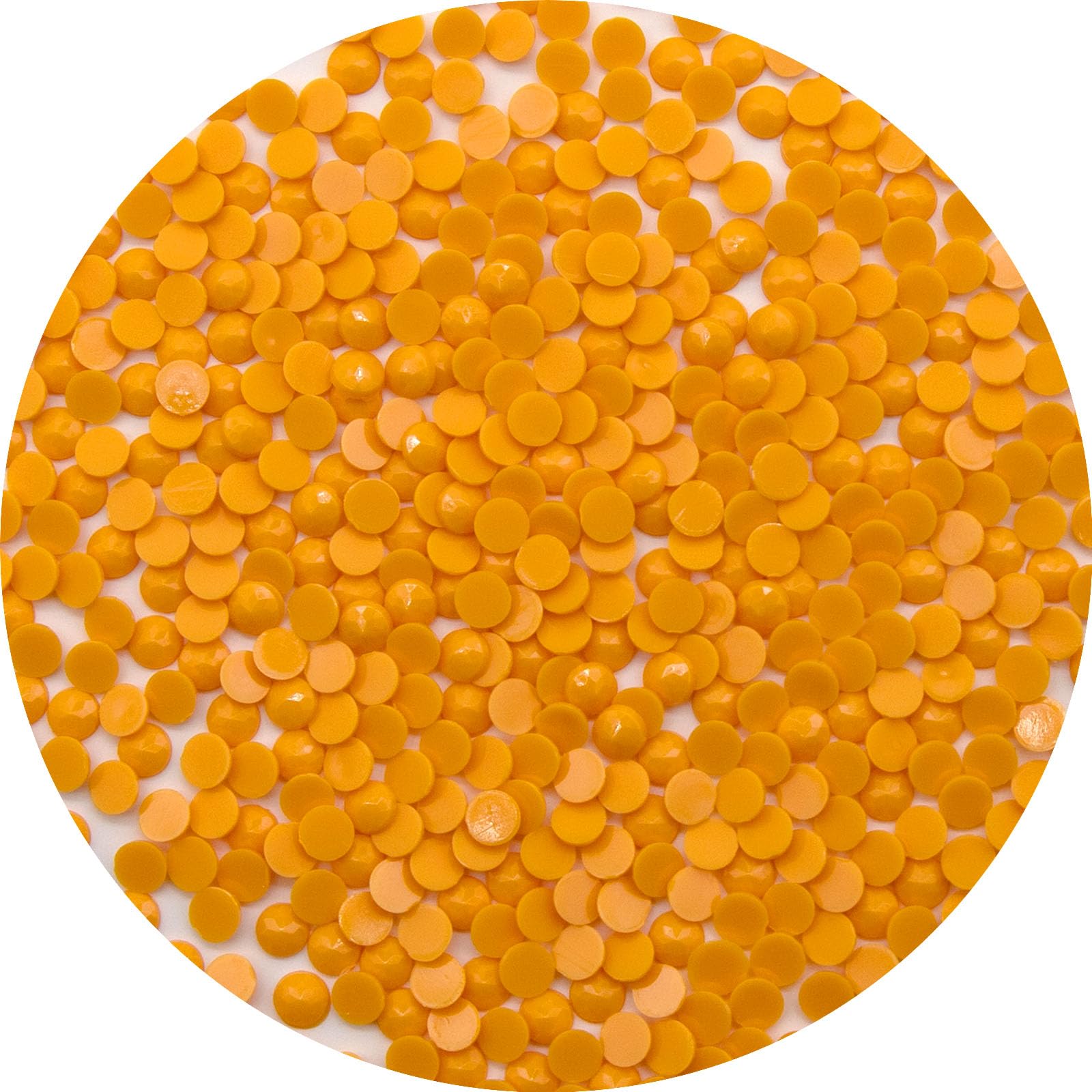 5000 Pieces Single Color Diamond Art Painting Beads,Color Code 741 Flat Bottom Round Rhinestones for Gem Painting Replacement, Round Drills for 5D Diamond Art DIY Craft