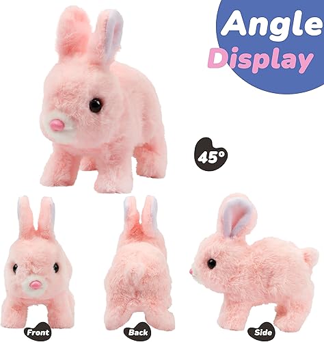 Miniatura 124 de Hopearl - Juguete electrónico interactivo de peluche, mascota con sonidos y movimientos, regalo jirafa animada que camina y mueve la cola