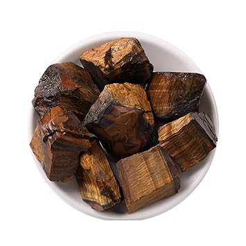 100g Tiger's Eye Rough Stones Natural Quartz neral Therapy Incense Stone Ornaments for Home Decoration Wicca Reiki Healing-KUAW
