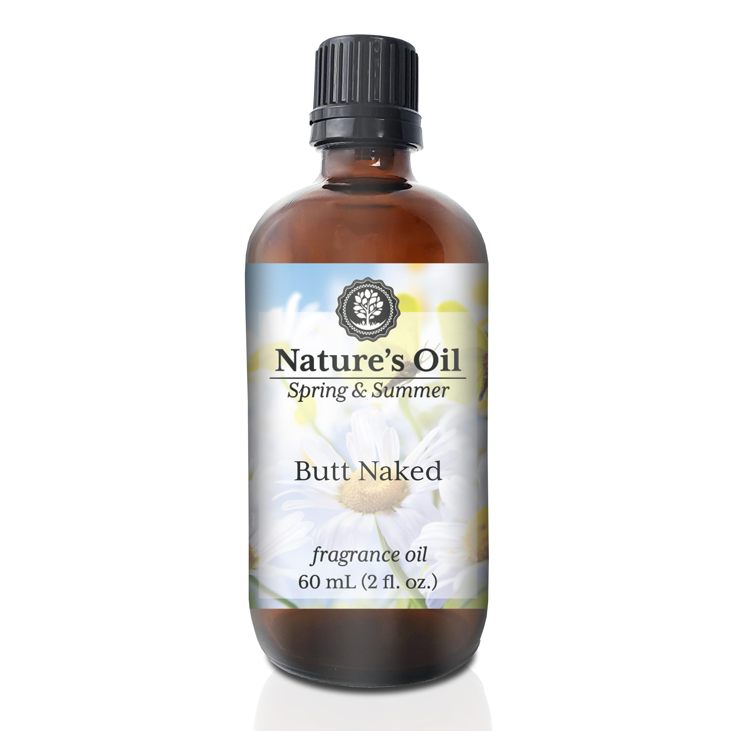 Butt Naked Fragrance Oil for Perfume, Cologne, Diffusers, Soap Making, Candle Making, Lotion, Home Scents, Linen Spray, Bath Bombs, Slime (2 Fl Oz)