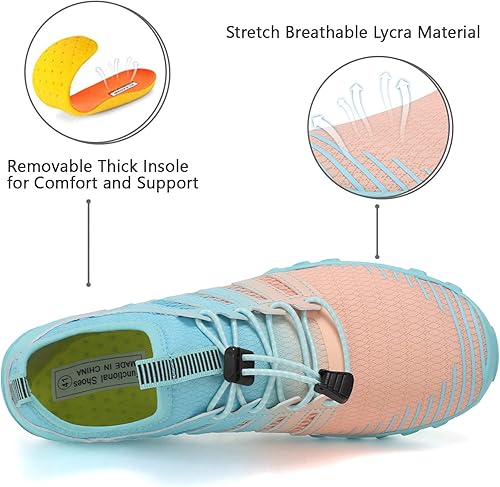 Miniatura 4 de Zapatos de agua WateLves para hombre y mujer, estilo pies descalzos, para playa, piscina, secado rápido, calcetines de agua, para piscina, surf,