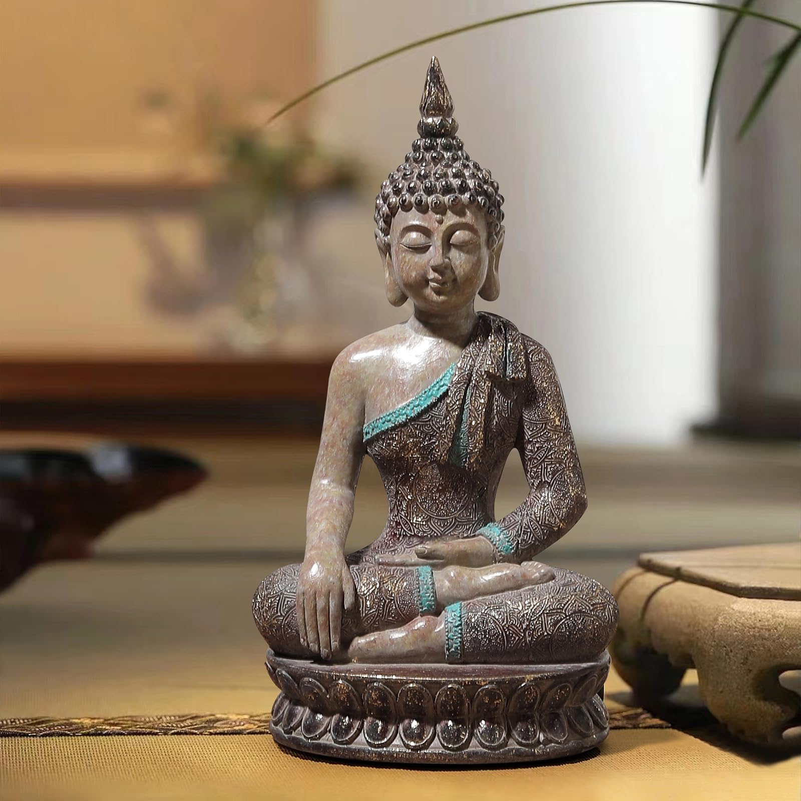 Amazon｜XIGOFA 仏像、高さ10.4インチ 仏教禅 部屋の装飾、瞑想