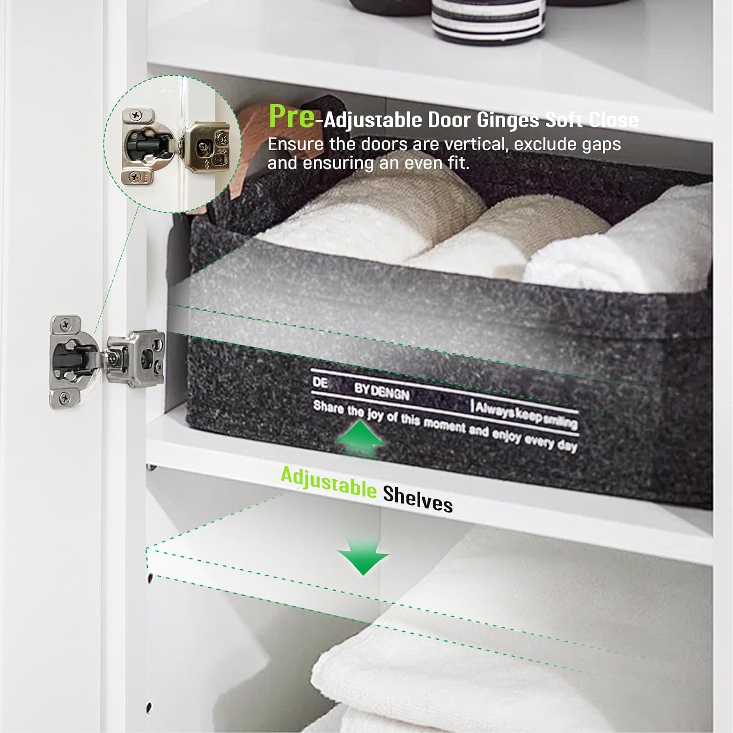 Wall Kitchen Cabinets, RTA Cabinets, White Shaker Cabinet, Wall Mounted, RTA Upper Cabinet, Modern for Kitchen and Bathroom with Door (White, 18" W x 36" H x 12" D)