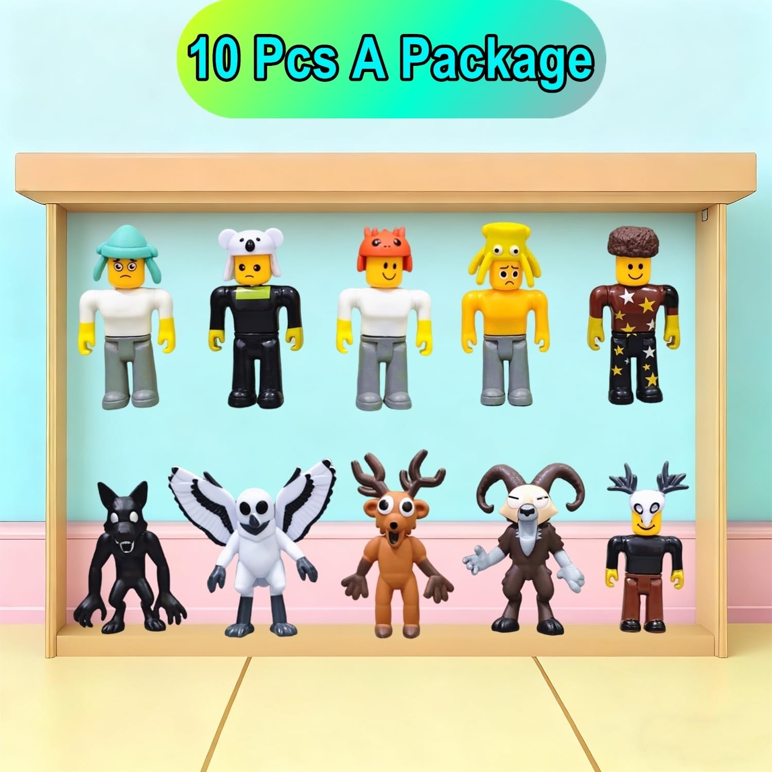 Amazon.com: 10 Pcs 99 Nights in The Forest Action Figure Toys, 3