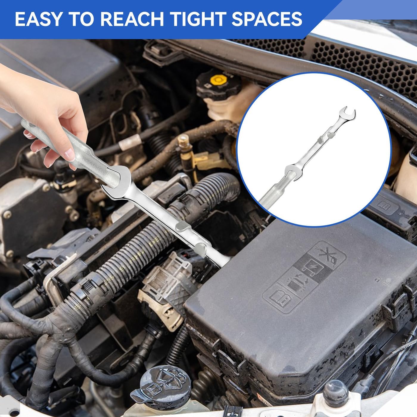 Universal 15 Inch Wrench Extender Tool Bar amplify torque, 15 Inch Long Wrench Extension with 1/2 Inch Hole