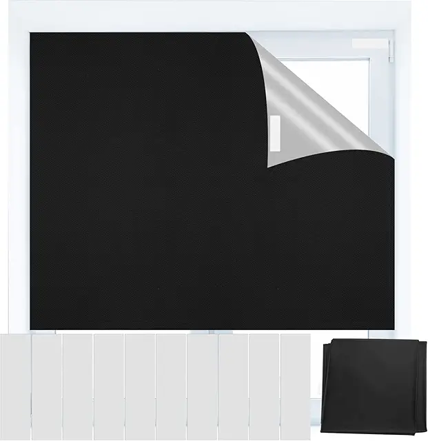 Estor Opaco sin Taladrar 150x200cm - Cortina Persiana Térmica Oscurecedora