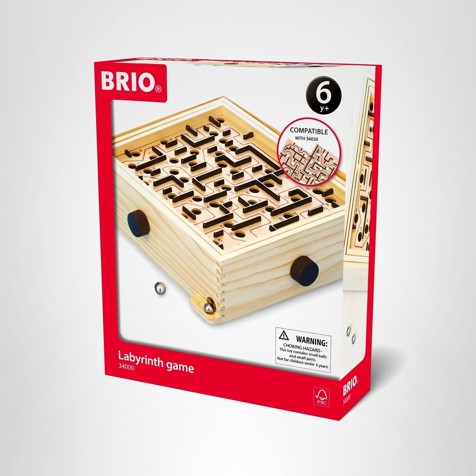Amazon.co.jp: BRIO ボードゲーム ラビリンス 対象年齢 6歳~ 34000 