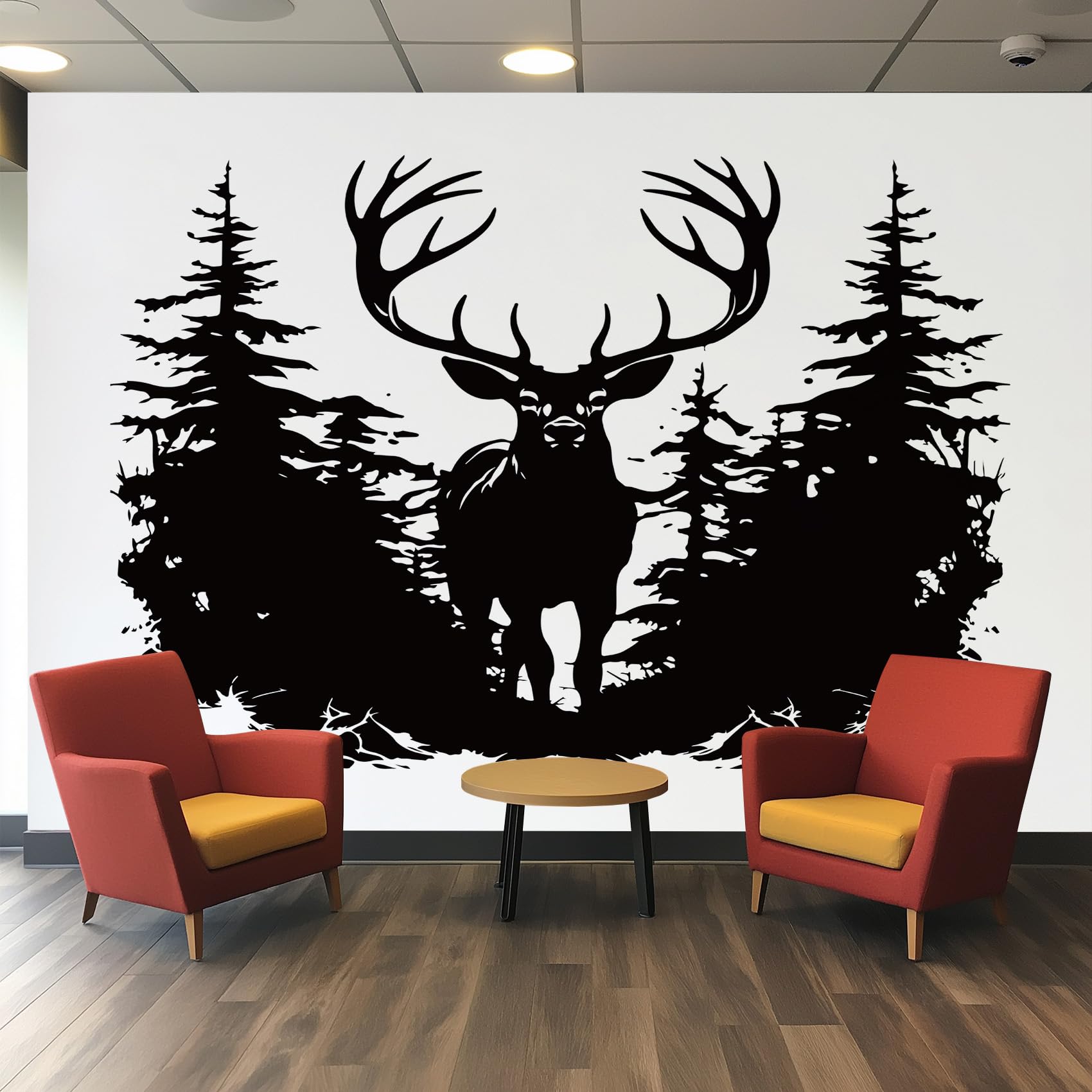 Tableaux Muraux Animaux Sauvages Chasse avec effet 3D relief pour chambre