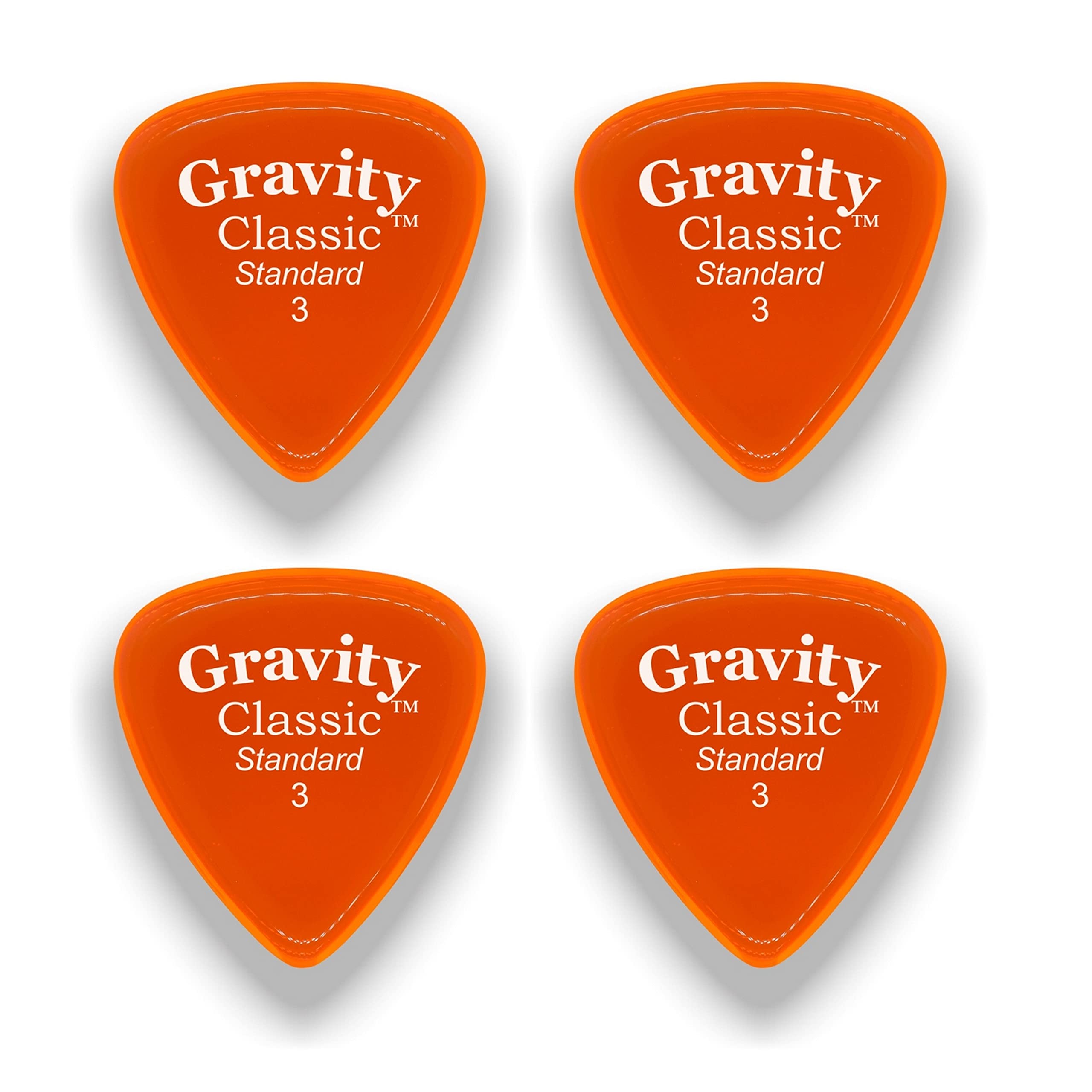 Amazon.com: Gravity Picks GCLS3P-4pk Classic Picks, Polished