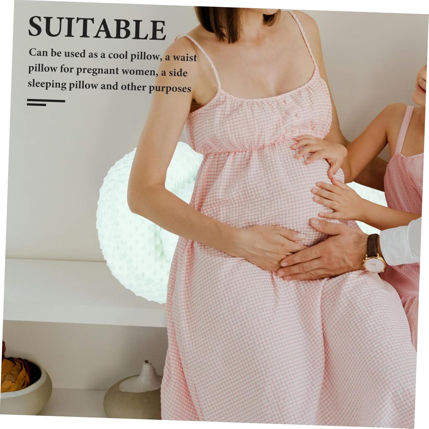 Cooling Waist Pillow Maternity Pillow for Pregnant Women Back Support for Side Sleep