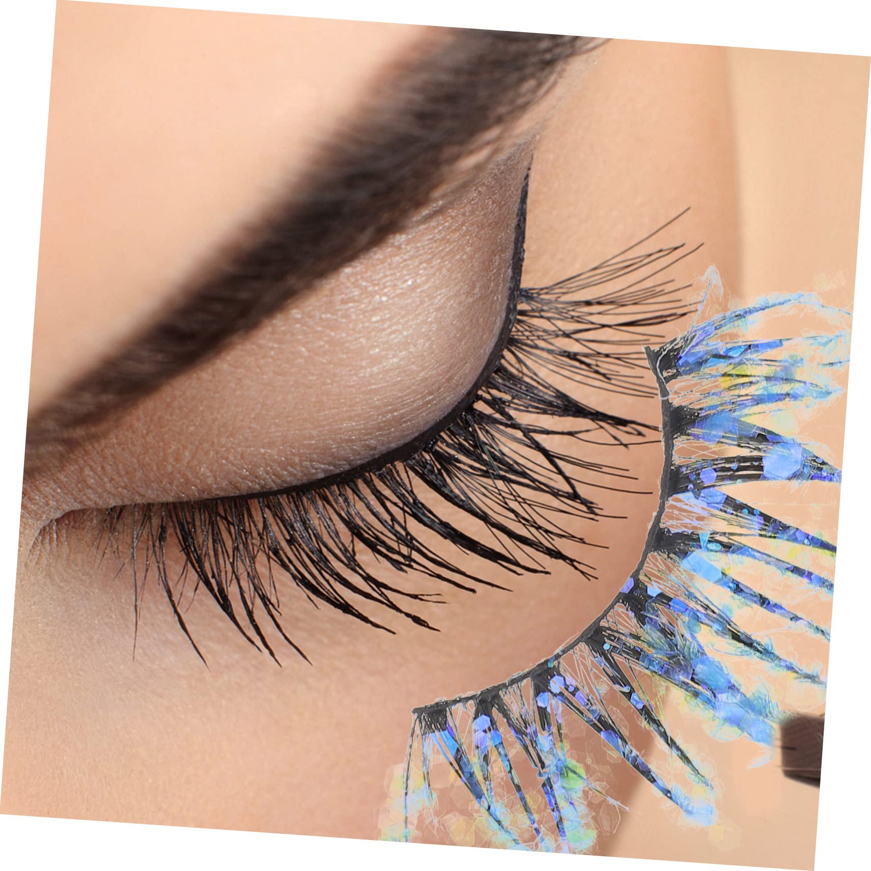 Healeved Lot De 4 Faux À Paillettes Effet Duveteux Pour Fête Photographie De Mode