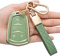 Vista 9 de Funda para llavero Cadillac, compatible con Cadillac Escalade CTS SRX XT5 ATS CT6 Smart Cover, Blanco, Blanco