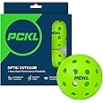 PCKL Elite 40 Pickleball Balls Cold Weather Rated | Tournament and Competition Ball | 4 Pack of Balls | 50 Pack | 100 Bulk Pack | USA Pickleball Approved (100 Pack, Neon Green)