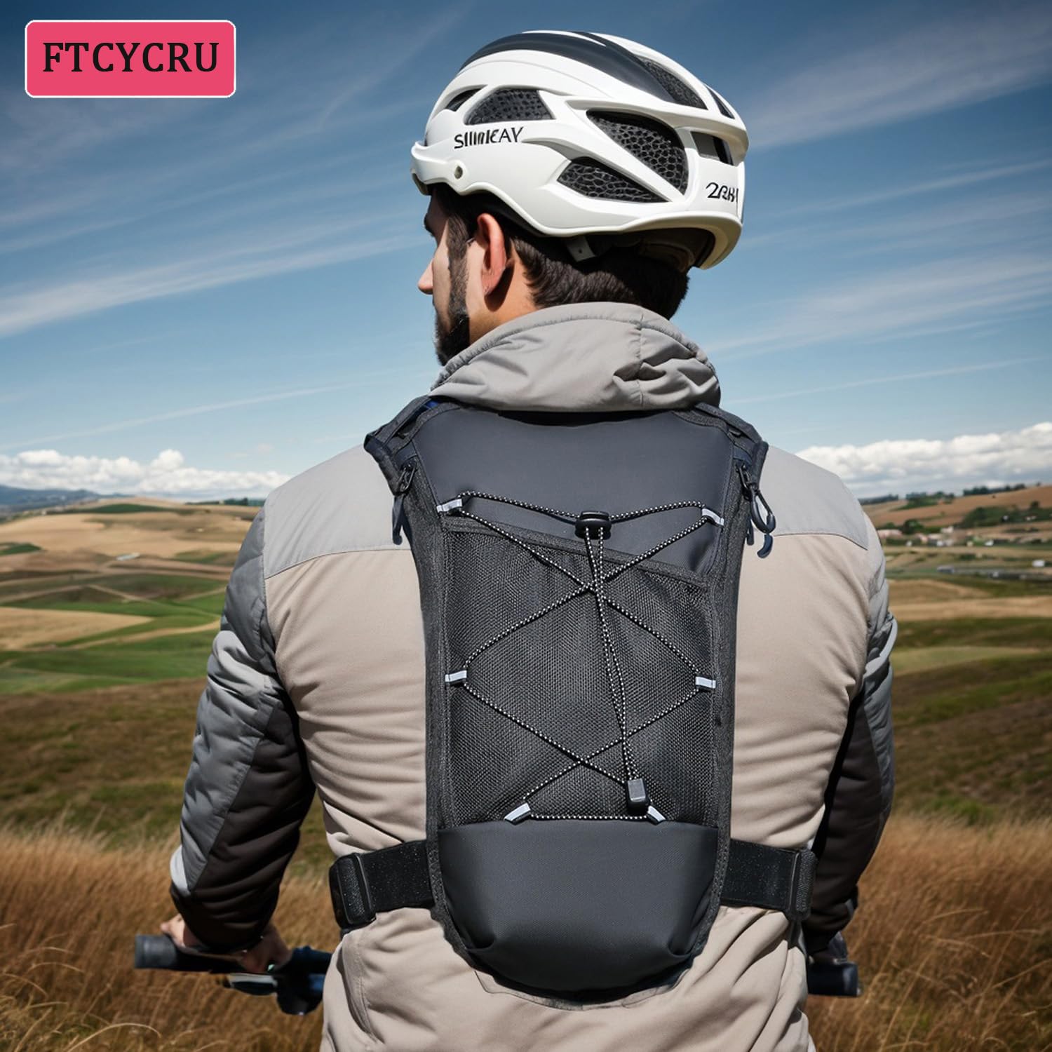 Borsa da corsa per idratazione, zaino da ciclismo da 5 l, per donne e uomini, zaino leggero per maratona, trail gare, jogging, escursionismo e arrampicata.