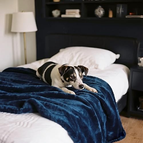 Miniatura 77 de gogobunny Manta de cama impermeable, manta reversible de forro polar Sherpa para perro, cachorro y gato, funda para muebles que protege la cama, Gris