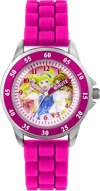 Princess Girls' Time Teacher Quartz Watch with Rubber Strap  PN1078
