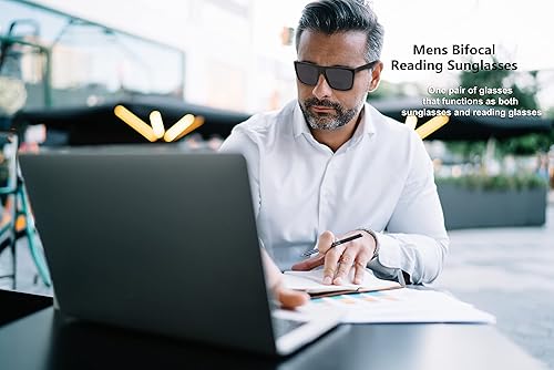 Miniatura 2 de Yogo Vision Lentes de sol bifocales de lectura para hombres y mujeres, estilo retro, protección solar UV400, lentes de lectura para exteriores