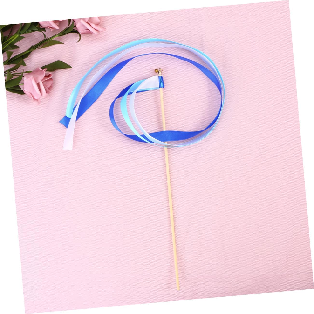 Luxshiny 60pcs Fairy Wands with Tiny Bells Wedding Party Favors Ribbon Sticks for Celebrations Events and Ceremonies for and
