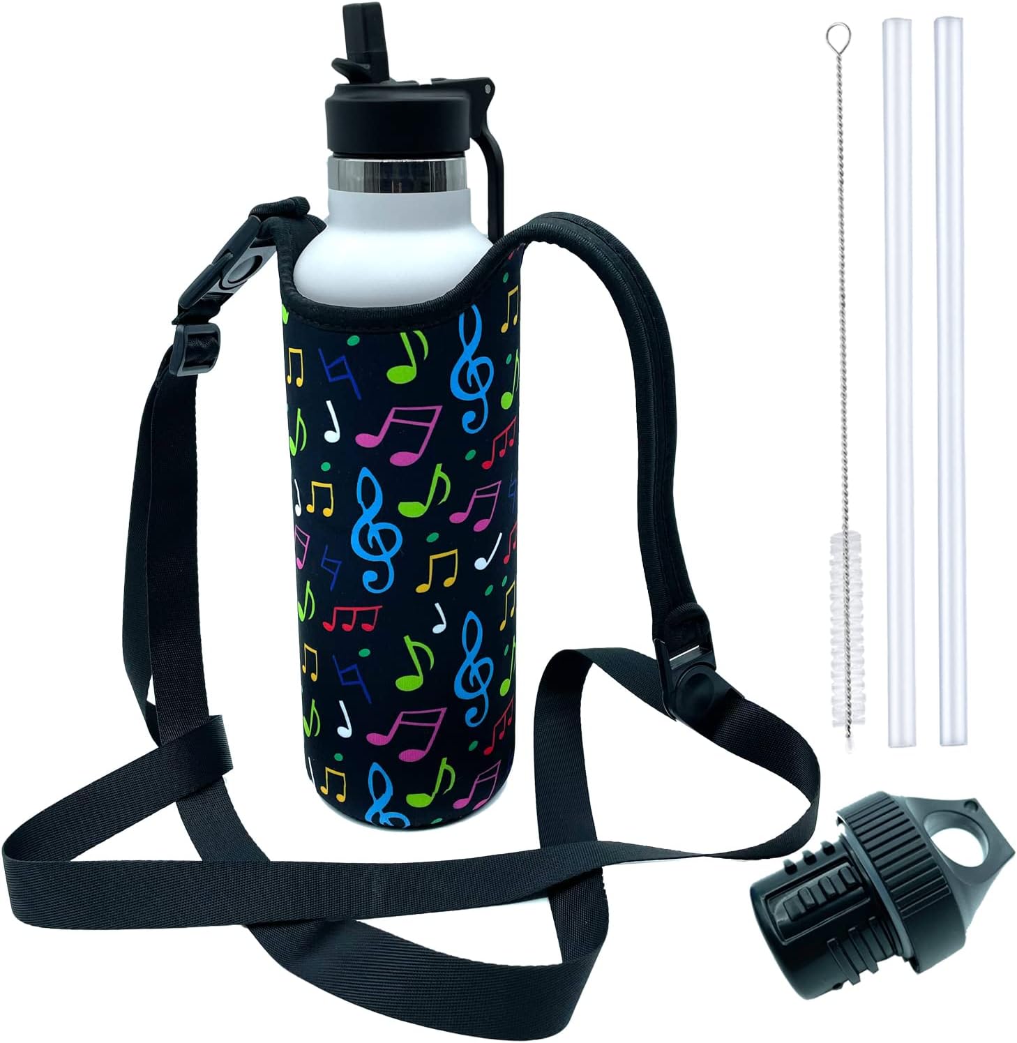 Best Thermoses - Rogers kids Water Bottle with Straw, Wide Mouth Insulated Water Bottle 