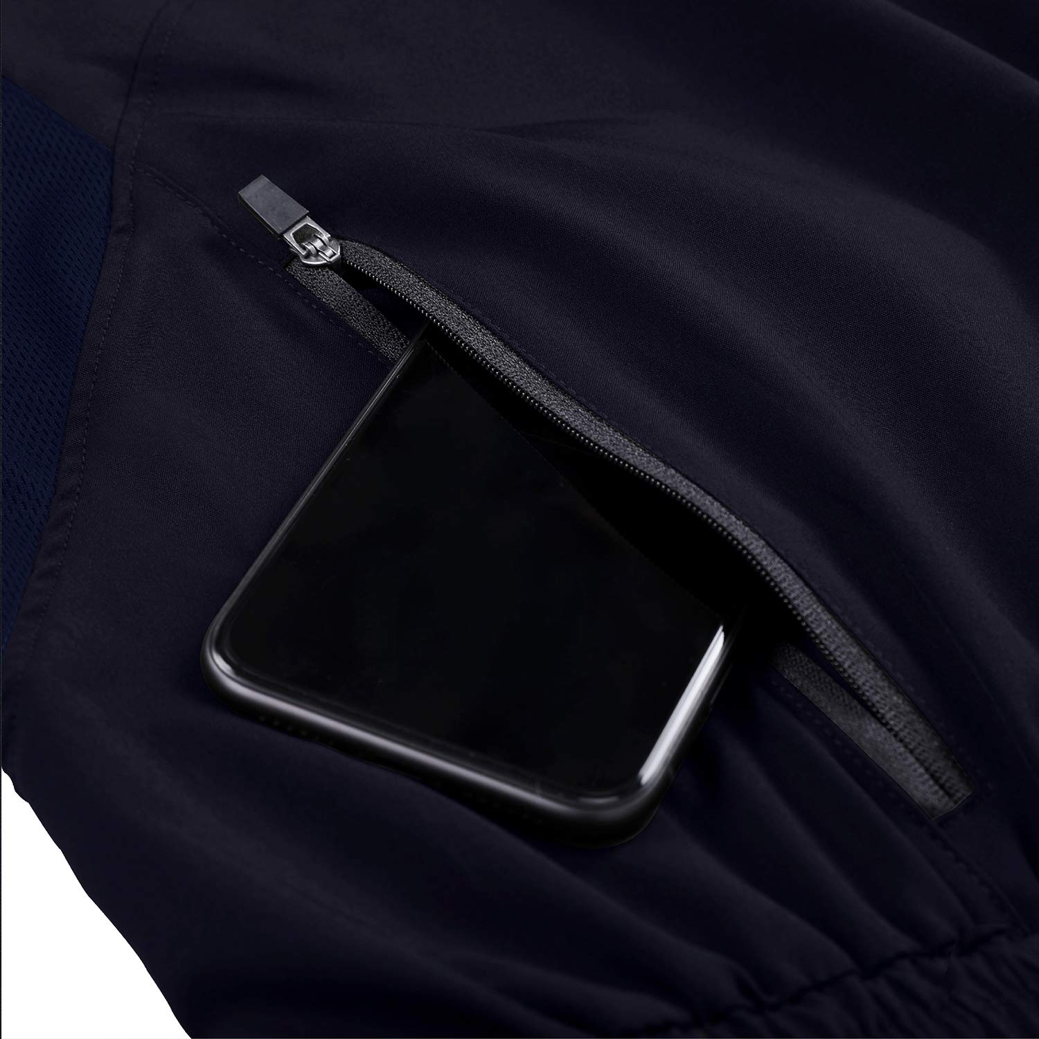 HMIYA Pantaloncini Running Uomo Leggero Sportivi Shorts Asciugatura Veloce Palestra Corsa Calzoncini con Tasca con Cerniera