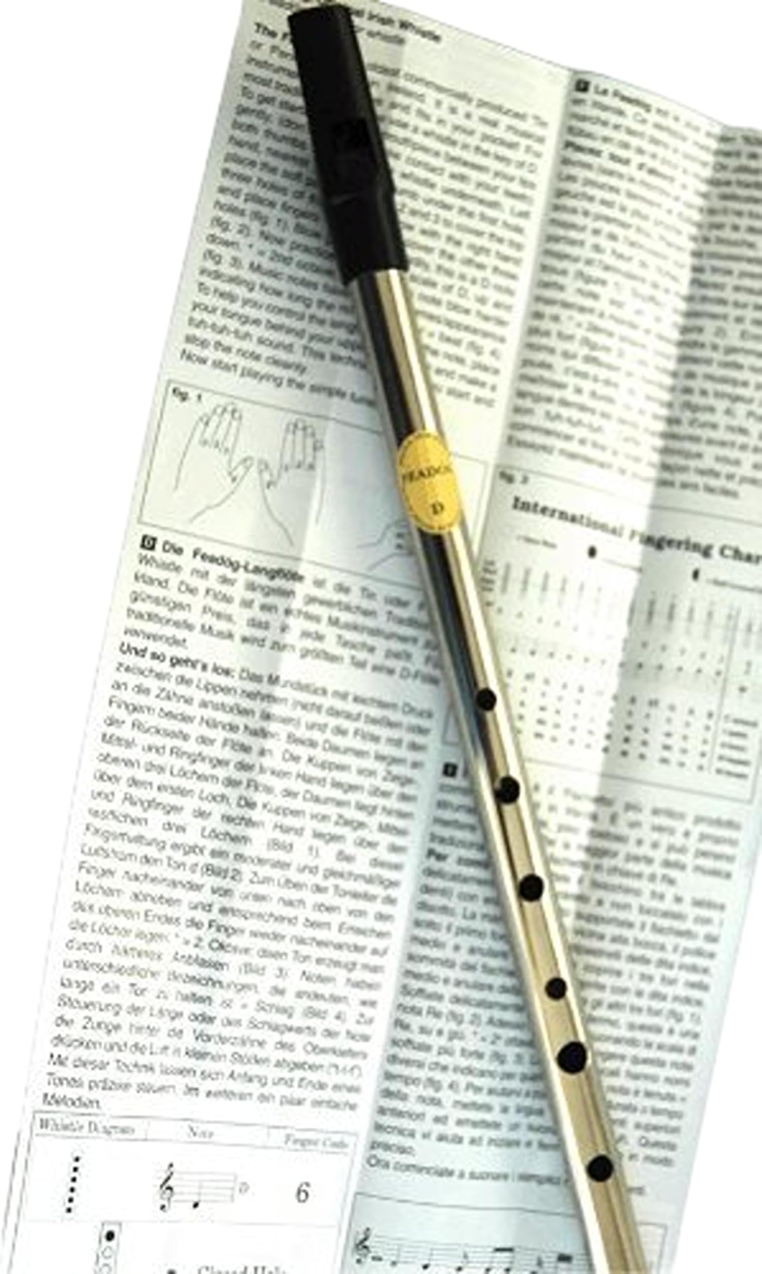 Feadog Tin Whistle Nickle Key of "D"