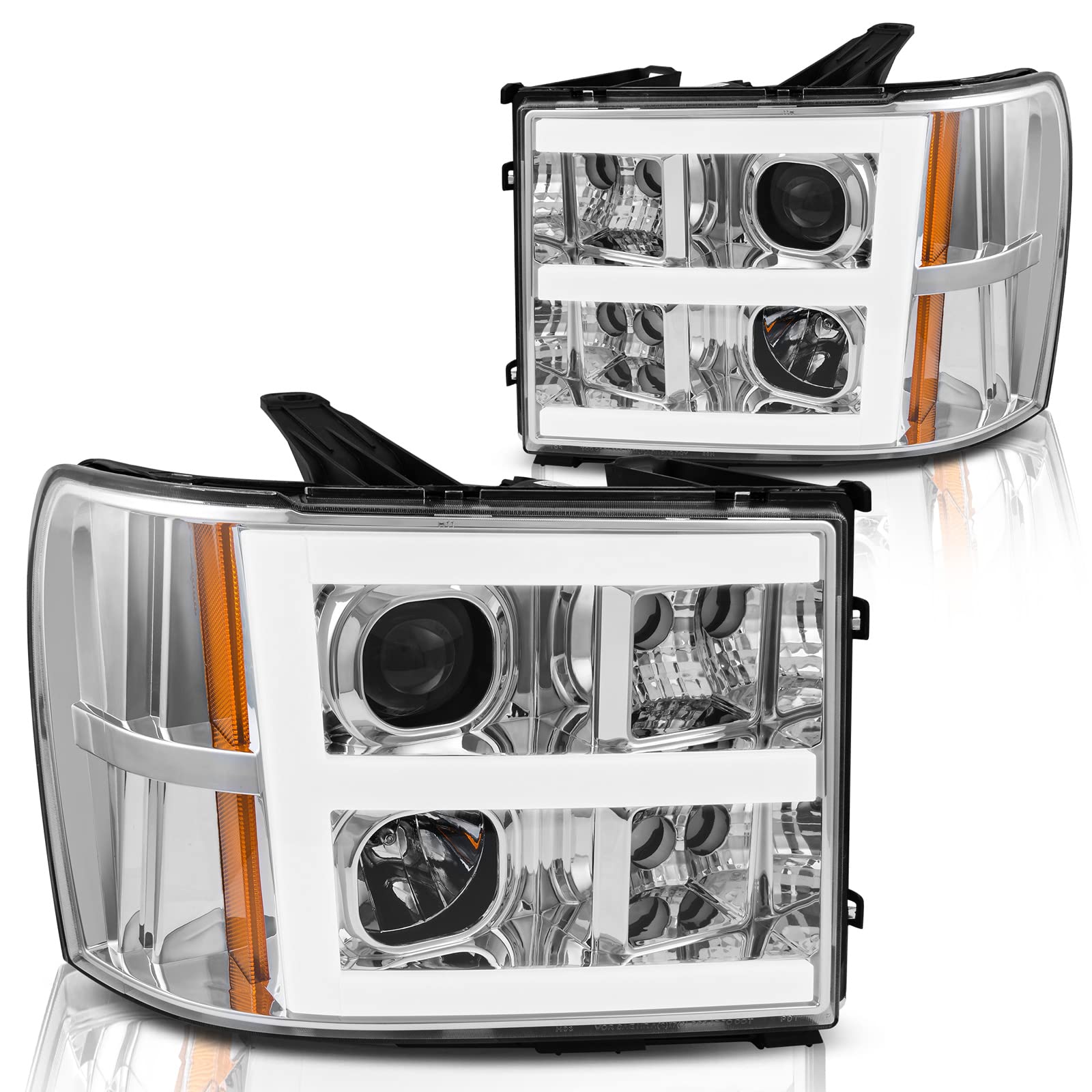 Photo 1 of DWVO Projector headlights assembly Compatible with 2007-2013 GMC Sierra 1500/07 08 09 10