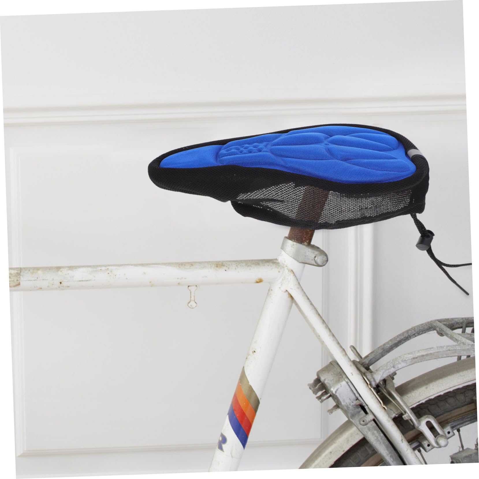 Housse de Selle Silicone Épaisse avec Coussin Mousse Respirante pour VTT Confort Cyclisme Rouge Couleur Aléatoire