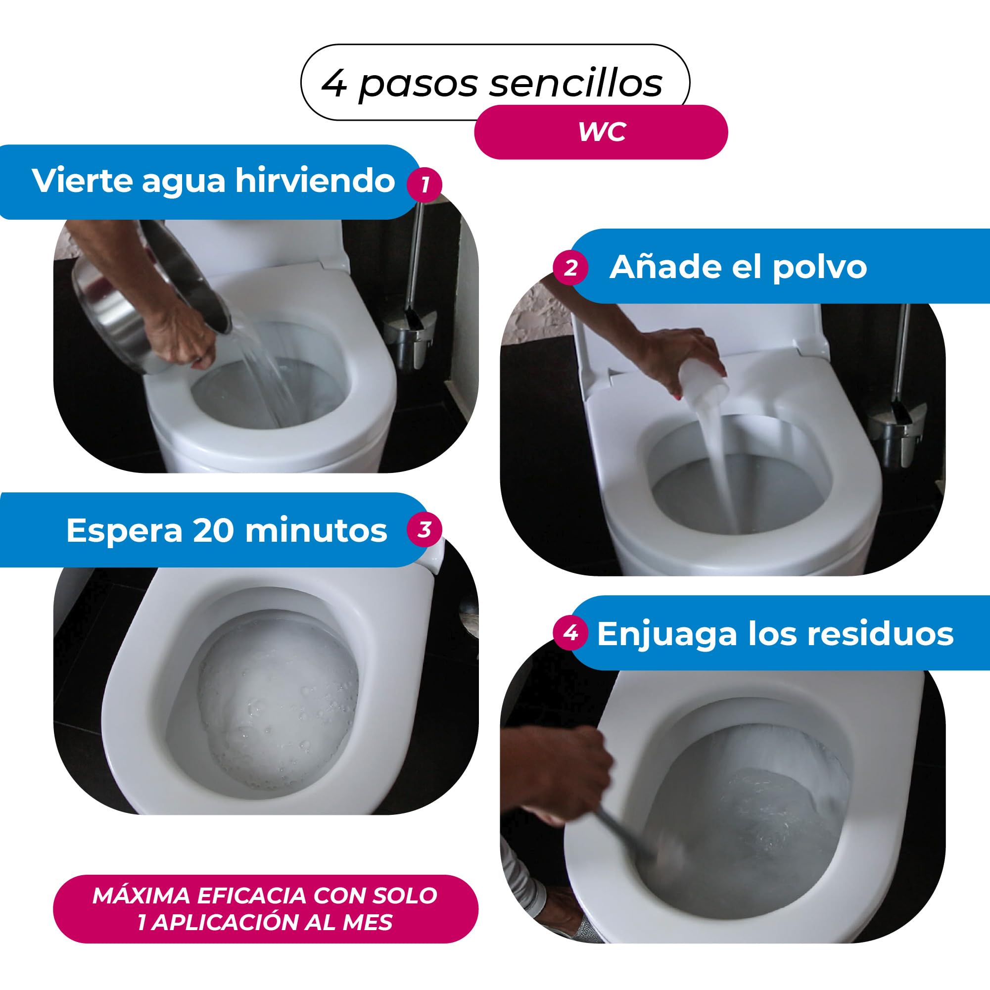 Cali-mex Espuma para la limpieza de sifones y tubos Elimina los malos olores, evita obstrucciones y atascos en el lavabo, la ducha y el inodoro. Formato ahorro de 2 kg.