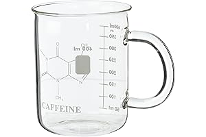 Caffeine Molecule Beaker Mug: Fuel Your Brain, Stimulate Your Creativity