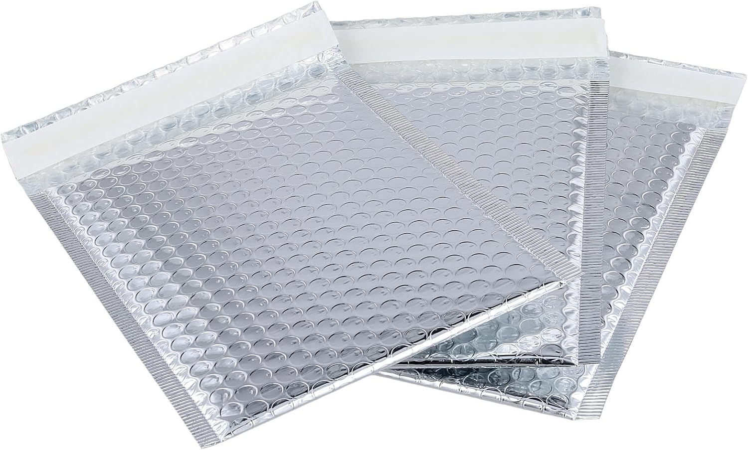 ZOENHOU 75 Pack 6 x 9 Inch Bubble Mailers Bulk, Bubble Mailer Poly Bags Padded Packaging Envelopes Silver Self Seal Envelope Mailers Waterproof Shockproof Foam Bag
