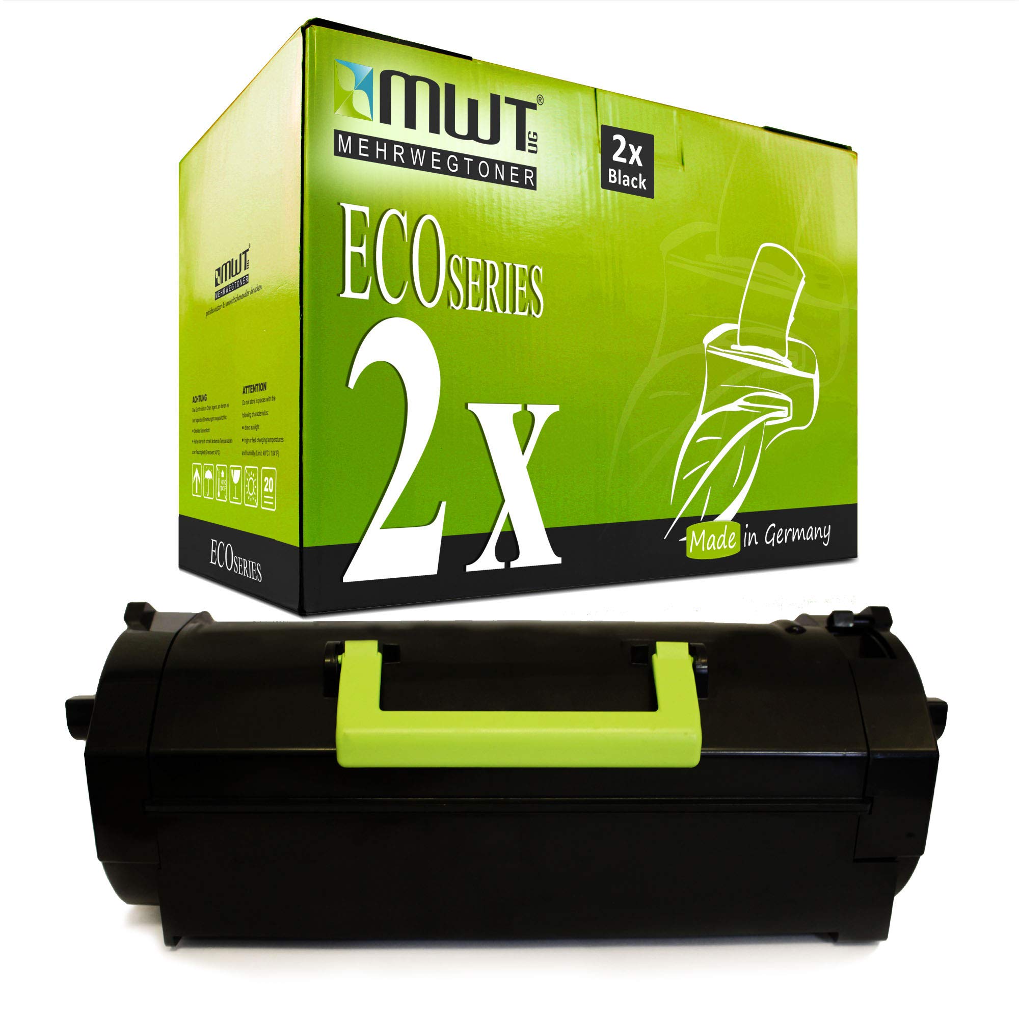 Toner Dell B 5460 dn compatible noir 593-11194 double pack - 8
