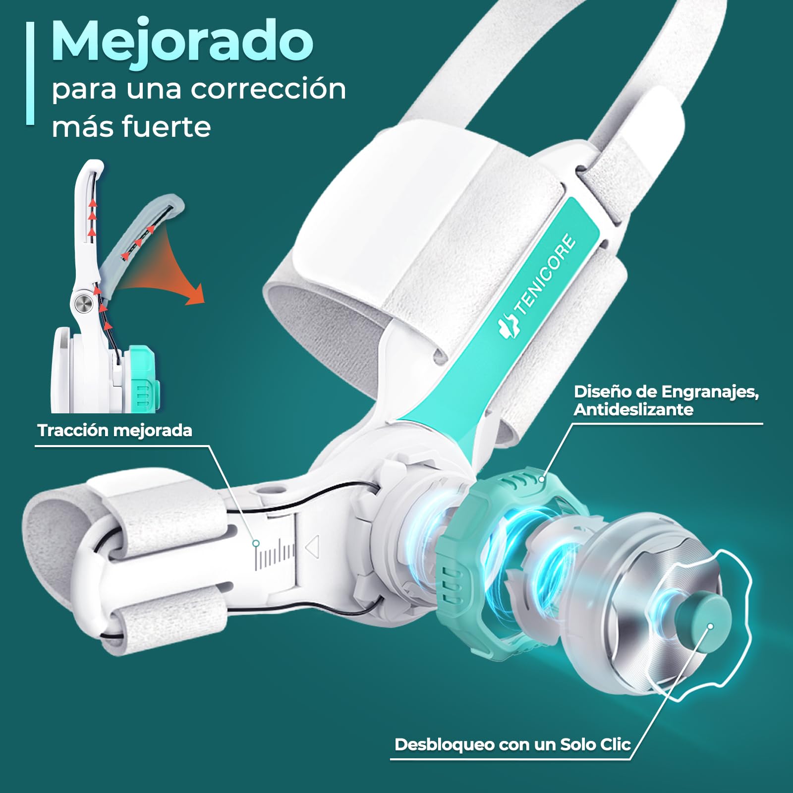 Corrector de Juanetes Botón Ajustable Corrector Juanetes Mujer Hombre Separador Dedos Pie para Hallux Valgus Protector Dedos Pie 1 Unidad