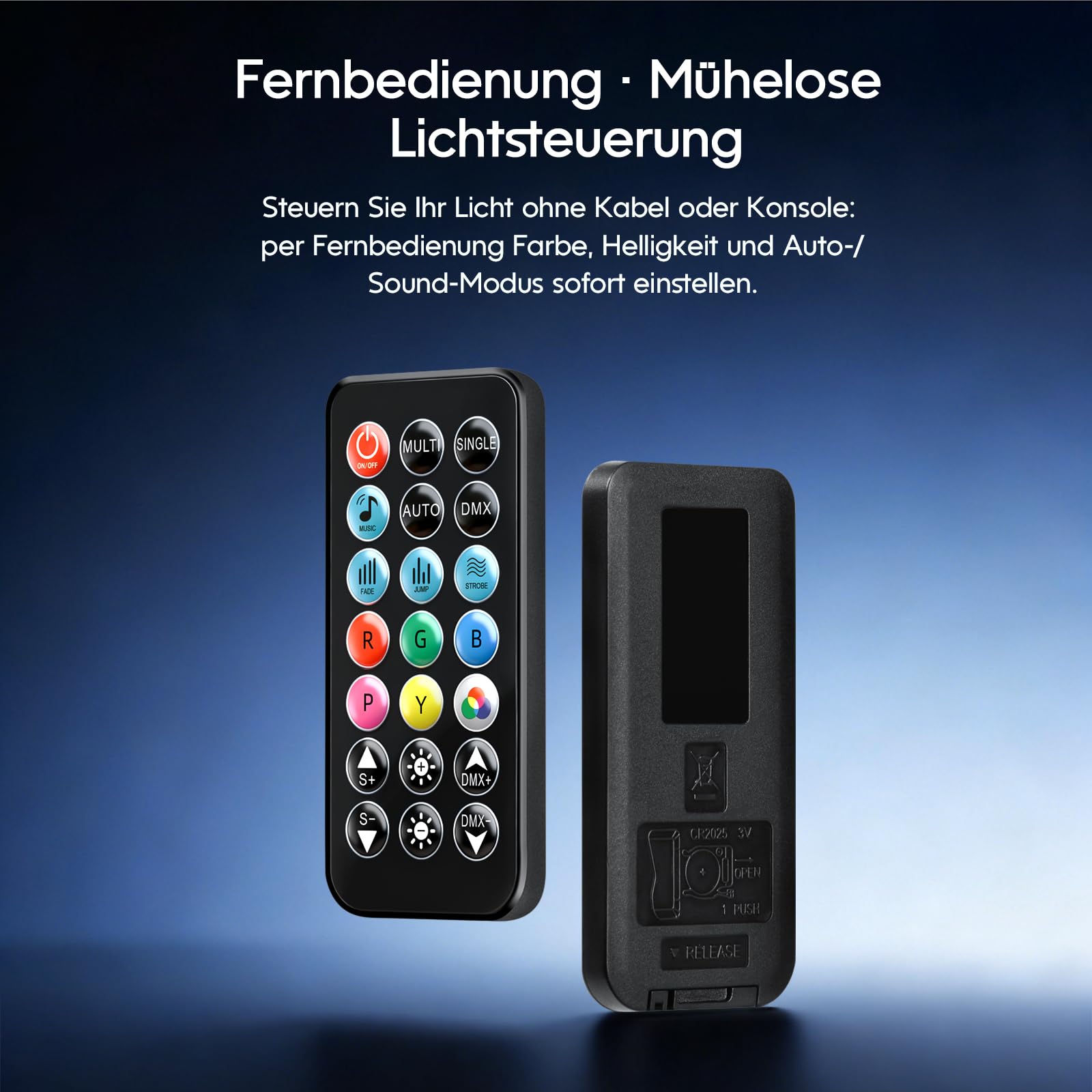 BETOPPER Bühnenbeleuchtung 54x3W Par-Scheinwerfer DJ 3-in-1 RGB LED 2P | Disco Beleuchtungskörper mit überragender Helligkeit, Stroboskoplicht Wash-DMX-Licht für Partys, Konzerte, Kirchen, Bar
