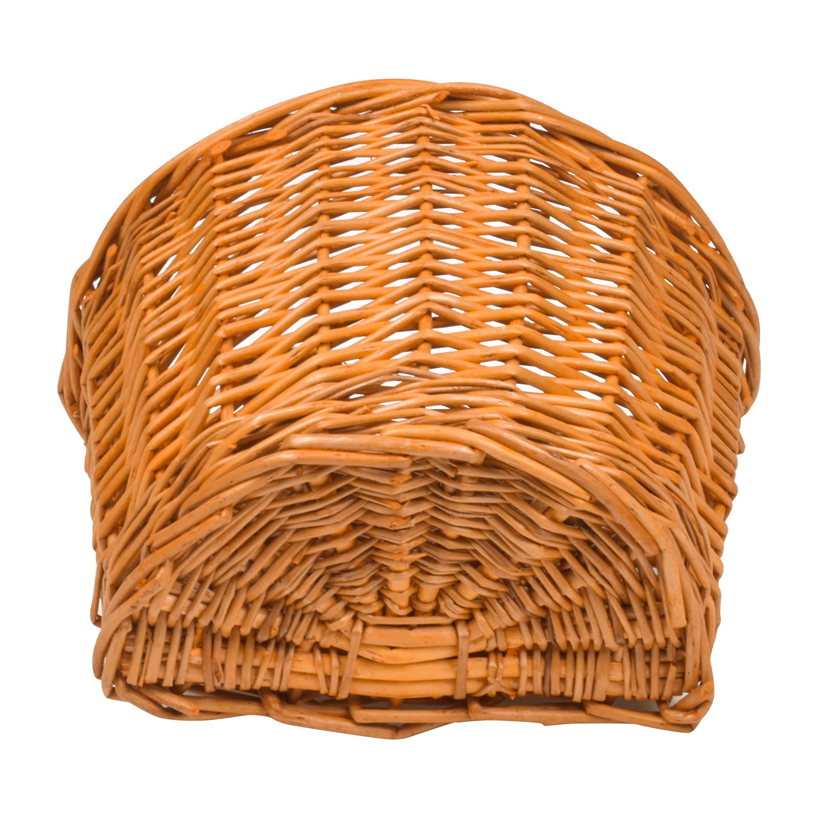 Panier Vélo Enfant Tissé Main – Rangement Guidon Avec Sangles Ajustables – Pour Draisienne, Trottinette, Tricycle – Marron