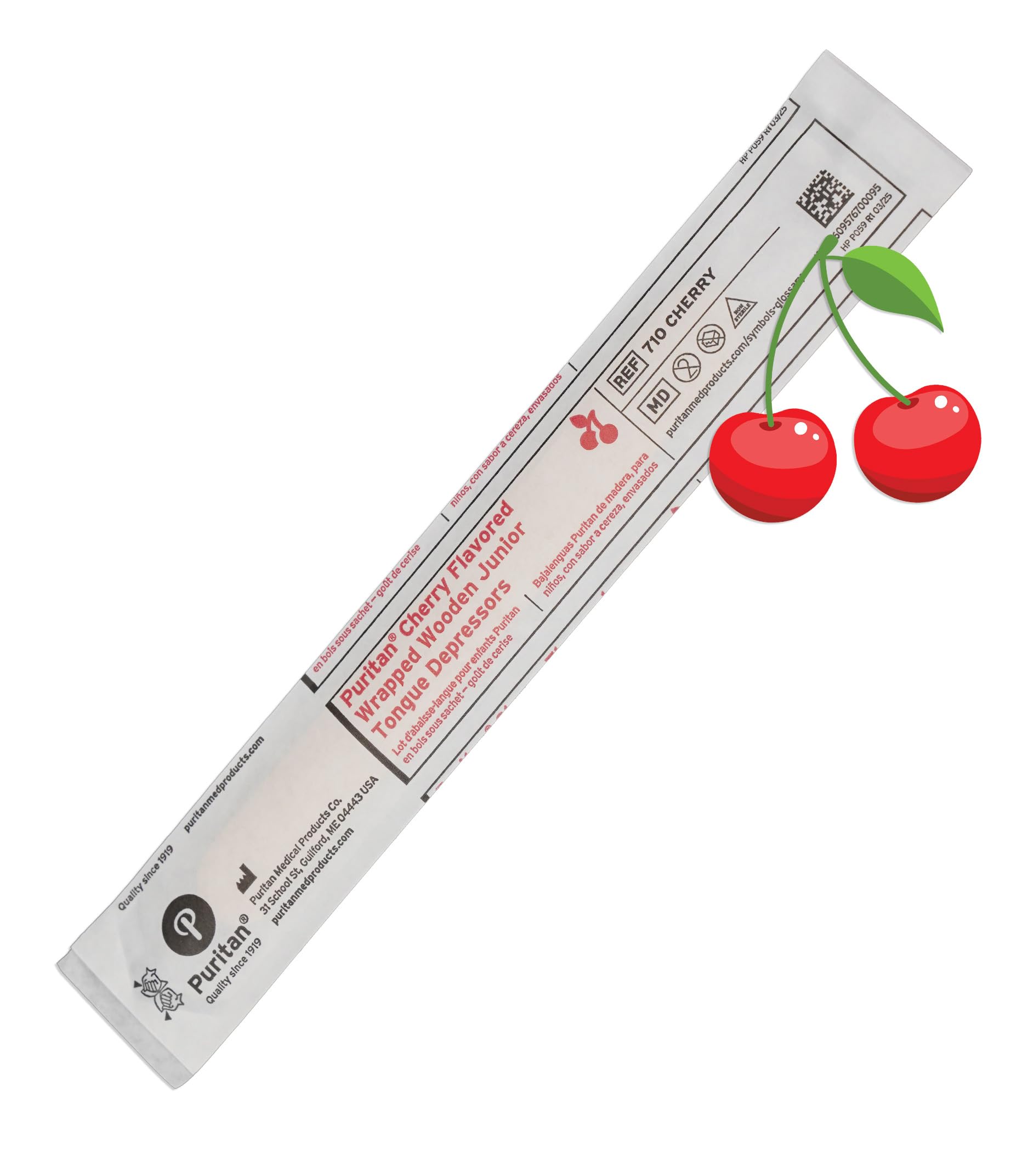 Super Duper Publications Fruit Big Pack - Depresores de lengua con sabor a cereza y uva (50 de cada uno) | Envueltos individualmente | 5.5 pulgadas, 100 unidades