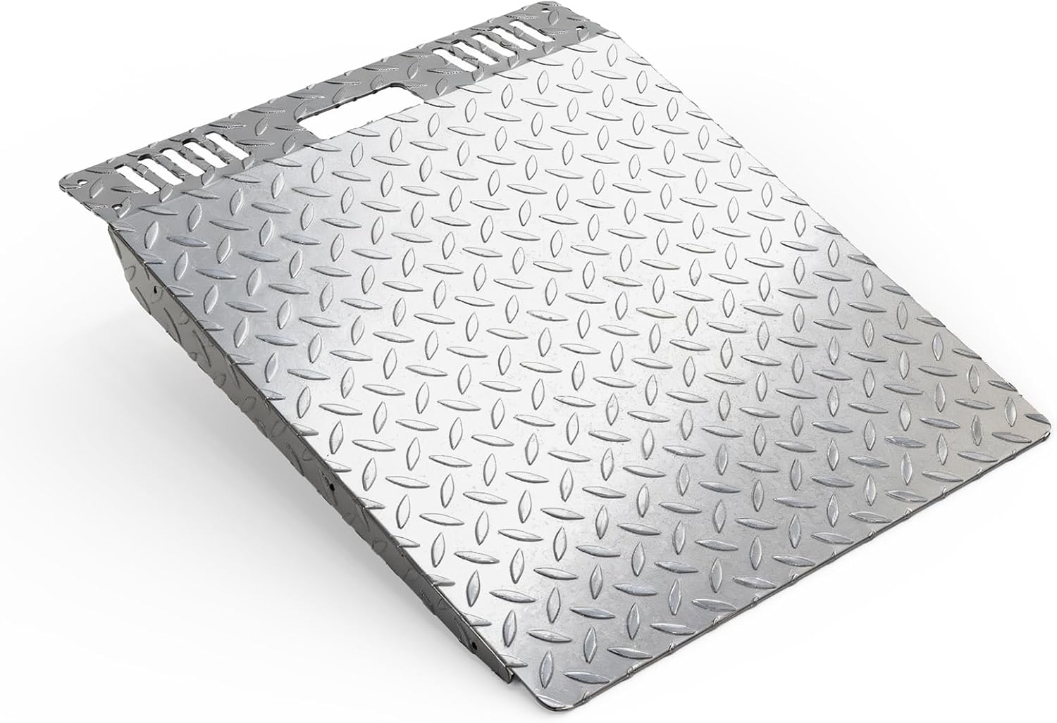 24" x 29“ Shed Ramp for Riding Mower - 1800 lb LBS/Pair Capacity Aluminum Anti-Slip Ramps for Lawn Mower Snow Blower Garages Barns (1Pack)