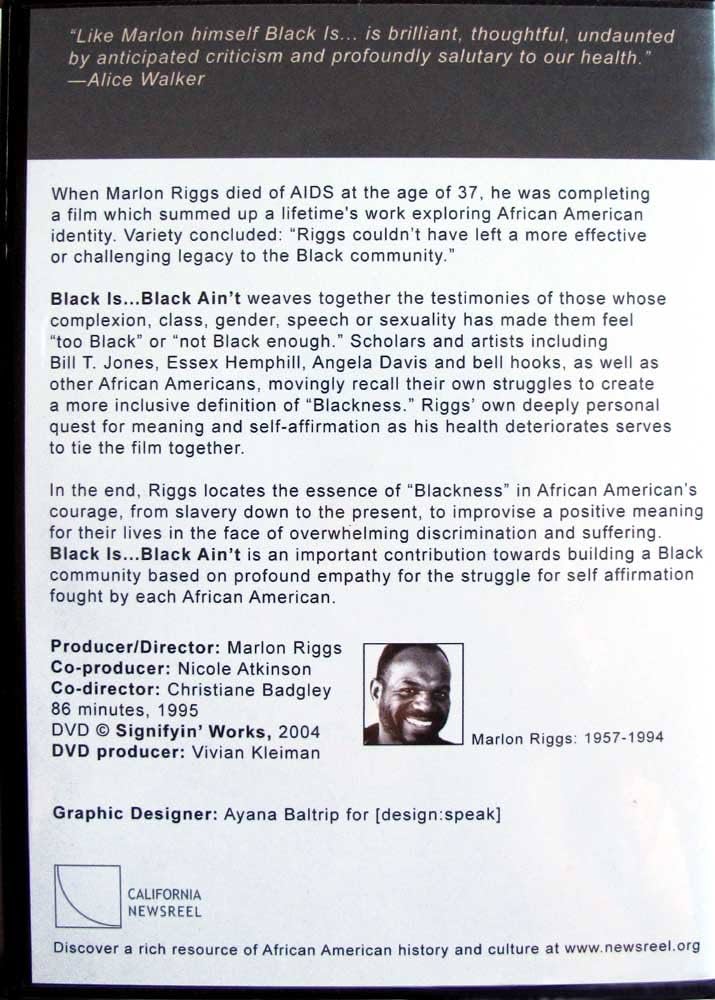 その他 Black Is Black Ain&#39;t [DVD] Black Is Black Ain't (1994) - IMDb