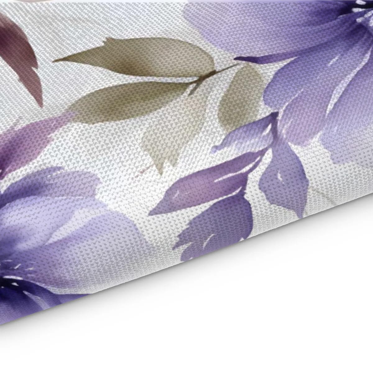 Juego de 4 manteles individuales florales morados, resistentes al calor, 12 x 18 pulgadas, lavables, juego de manteles individuales de lino antideslizantes para decoración de mesa de cocina y comedor