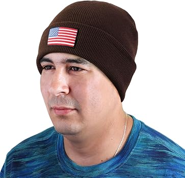 Wintermütze Mit USA-Flagge – Stylisch, Warm & Unisex | Thermo Strickbeanie Für Damen & Herren