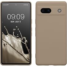 kwmobile Case for Google Pixel 7a Case - Protective Slim TPU Phone Cover - Soft Matte Finish - Cream Matte