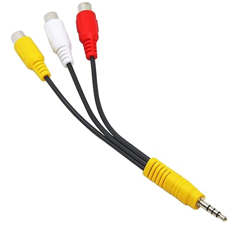 Miniatura 4 de Cable AV de 0.138 in a RCA, adaptador AV para Samsung TV, Ancable 2 unidades de 6 pulgadas (5.9 in) de componente a divisor de audiovideo de 0.138