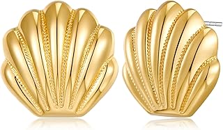Seashell Studs Earrings for Women Dainty Beach Earrings Summer Fashion Jewelry