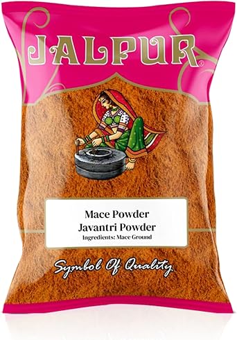 JALPUR MILLERS Ground Mace Powder 35g - Premium Quality Aromatic Spice for Cooking, Curries & Marinades - Warm Nutmeg - Ideal for Indian Recipes - Mace Blades Powder - Freshly Packed for Rich Aroma