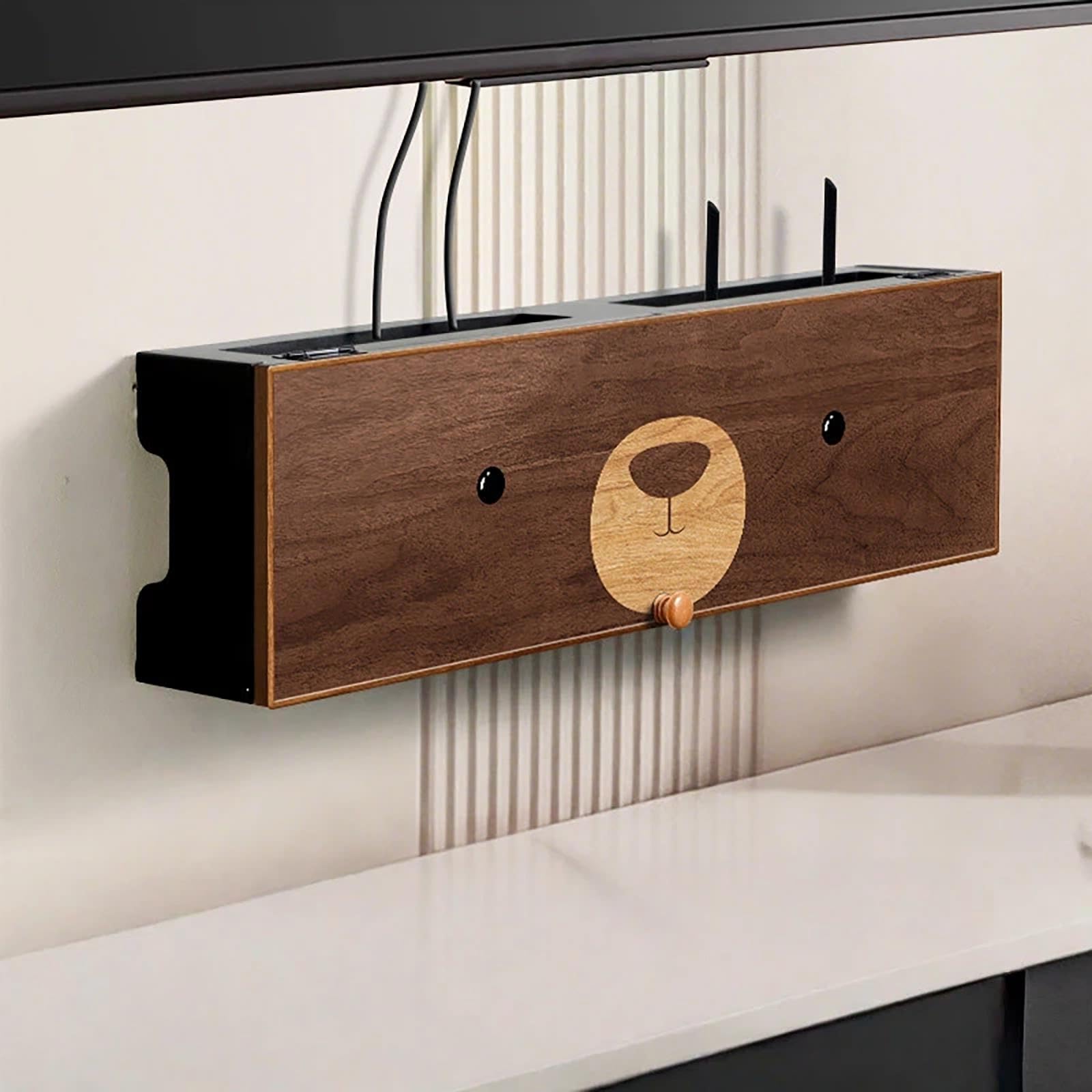 Schowek na Router Montowany na Ścianie,Ukryty Schowek Na Router Wi-Fi