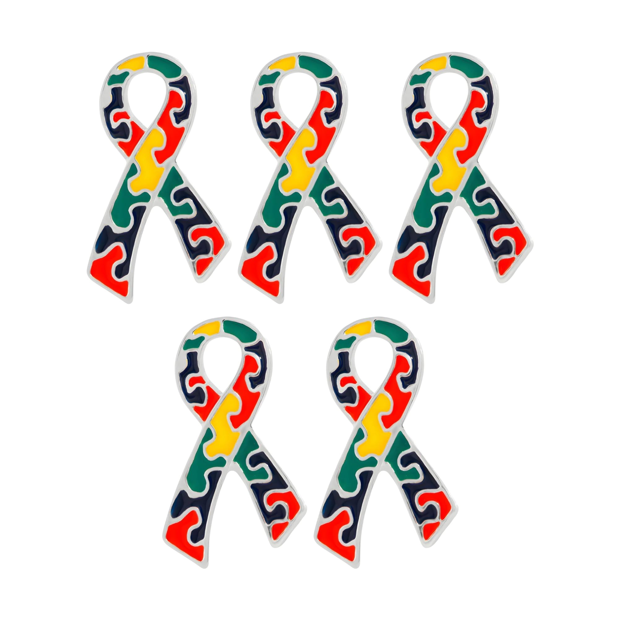 Ribbon Pins 1/5/25/100 for Cancer &amp; Disease Awareness - Various Causes - Bulk Quantities Available for Support Groups and Fundraising