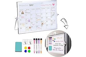 14x10 Inches Dry Erase Whiteboard Calendar