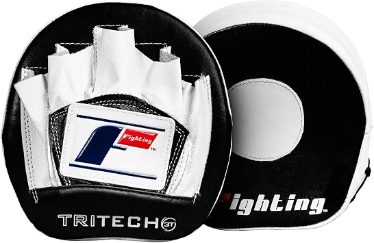 Fighting Sports Tri-Tech Elite Punch Mitts, Black/White