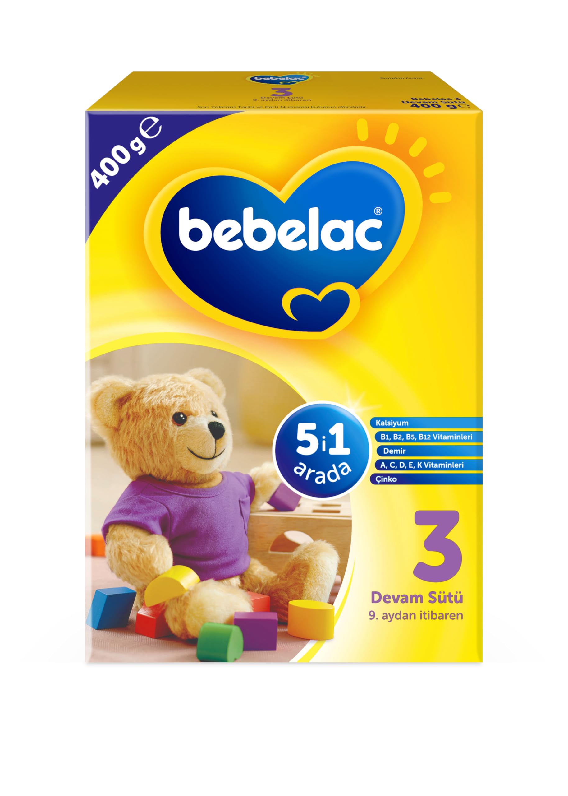 Bebelac 3 Devam Sütü 400 g 9-12 Ay